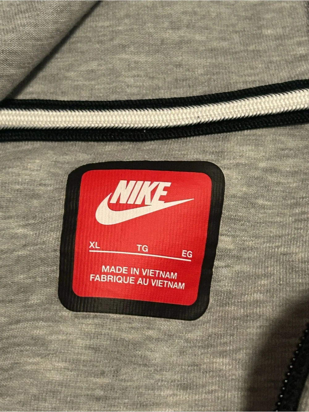 Nike Light Gray Kids Hooded Puffer Jacket